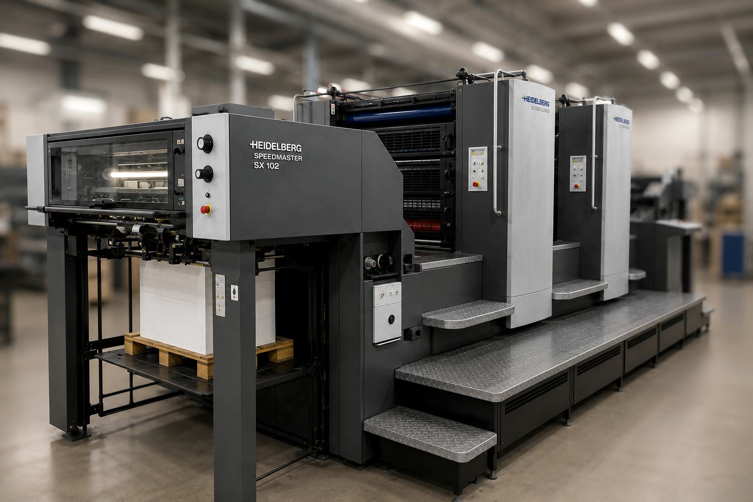 Ofsetový tlačový stroj Heidelberg Speedmaster SX 102, formát B1